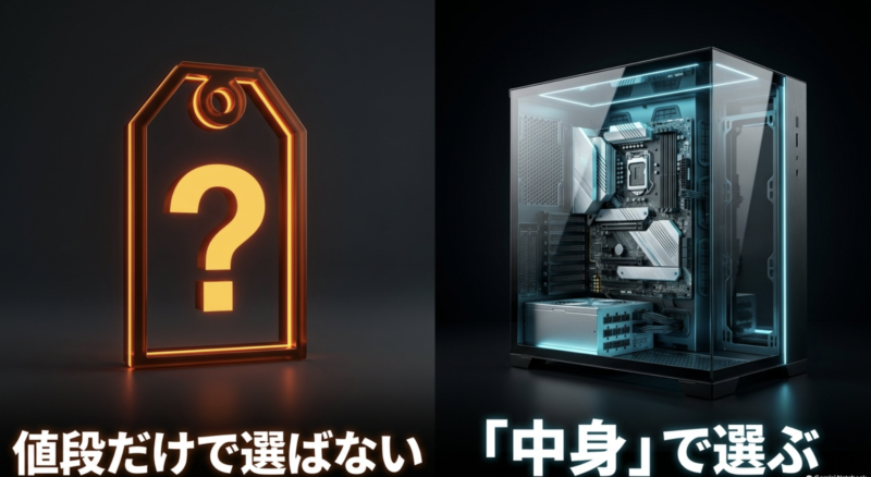 値段だけでなく中身(パーツ構成)でゲーミングPCを選ぶ重要性